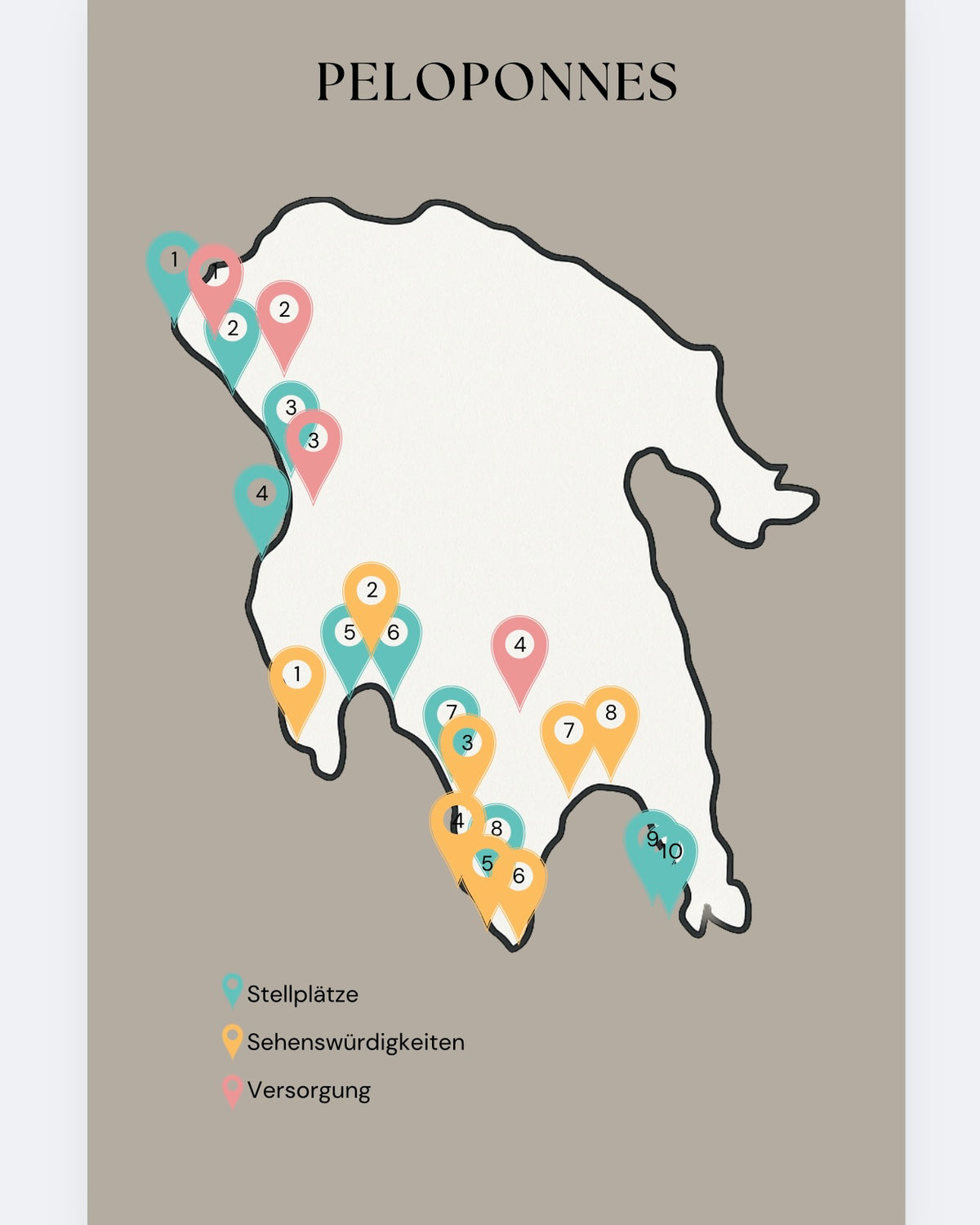 Griechenland Roadtrip-Planer